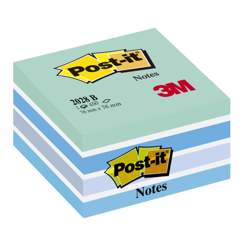 Post-it  Bločky v kostce Post-it, mineral