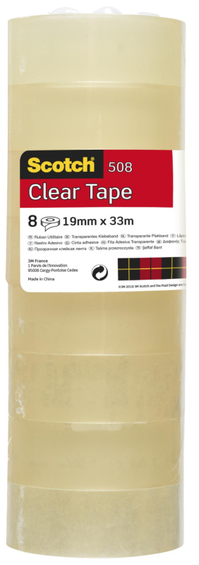 Lepicí páska Scotch - 19 mm × 33 m, 8 ks