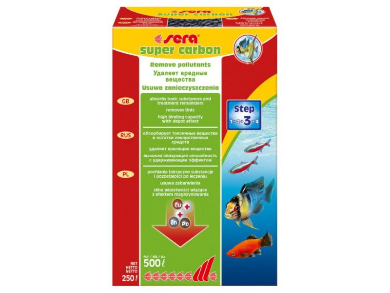 sera GmbH sera super aktivní uhlí 250 g