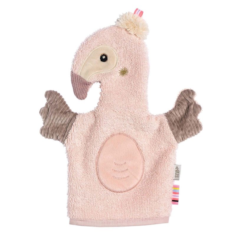 Žínka s motivem plameňáka Pink pro miminka