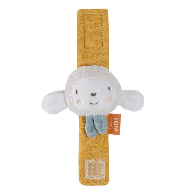 BABY FEHN fehnNATUR Wrist Rattle Sheep chrastítko na ruku 1 ks