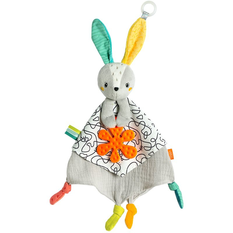 BABY FEHN DoBabyDoo Activity Comforter Rabbit usínáček s kousátkem 1 ks
