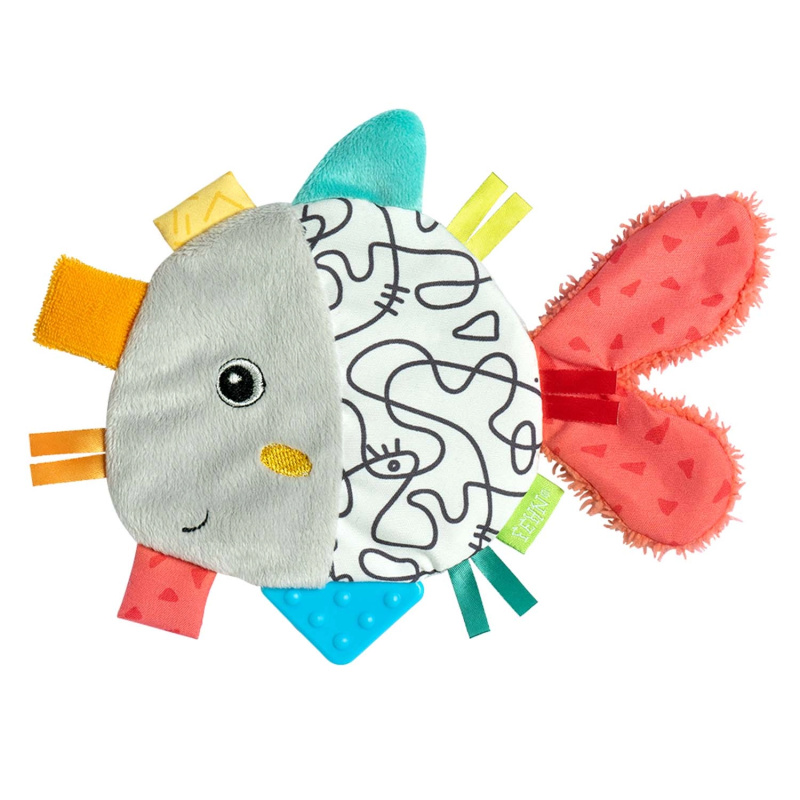 BABY FEHN DoBabyDoo Crinkle Fish chrastítko s kousátkem 1 ks