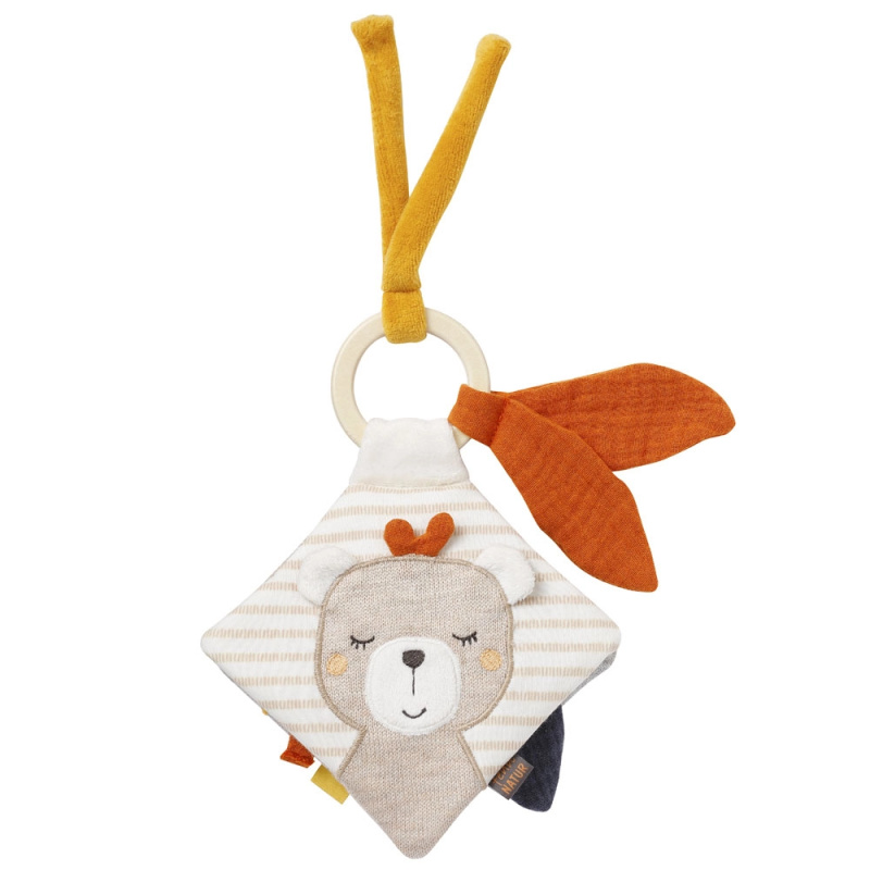 BABY FEHN fehnNATUR Soft Book Donkey & Teddy kontrastní edukativní knížka 1 ks