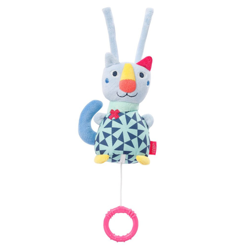 Baby Fehn mini hudební box kočka Color Friends