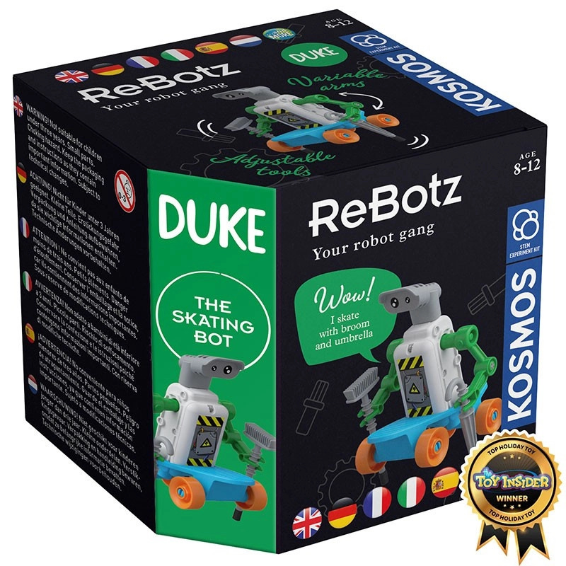 Robotická hračka Duke na skateboardu od Kosmos