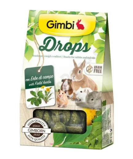 Gimbi Drops pro hlodavce s polními bylinkami 50 g