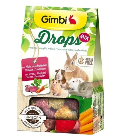 GIMBORN IT Gimbi DROPS Grain free pro hlodavce mix 50g