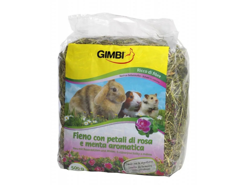 GIMBORN IT Gimborn IT Gimbi Krmné seno s růží 500g