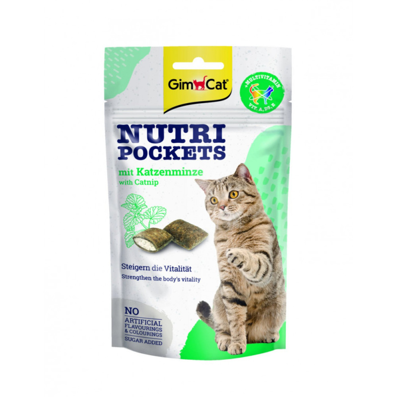 Gimcat Nutri Pockets s catnipem  60g