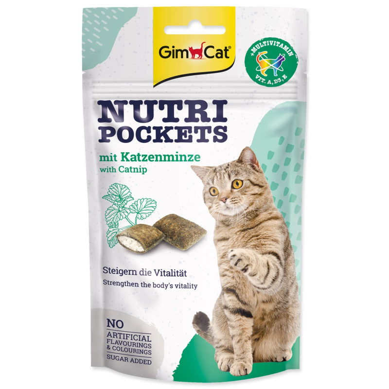 Gimcat Nutri Pockets s catnipem  60g