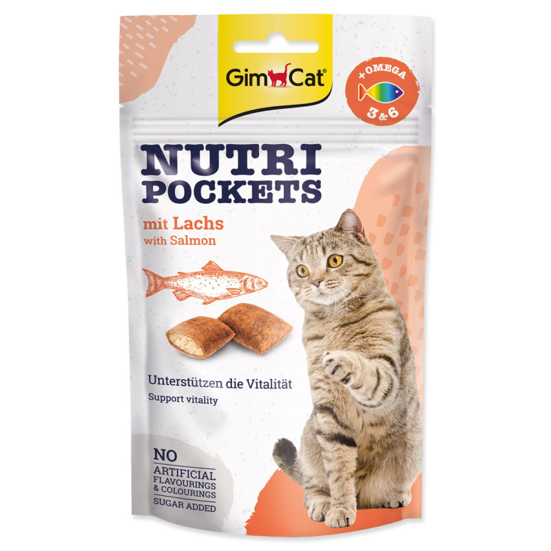Gimcat Nutri Pockets s lososem   60g
