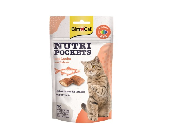Gimcat Nutri Pockets s lososem   60g