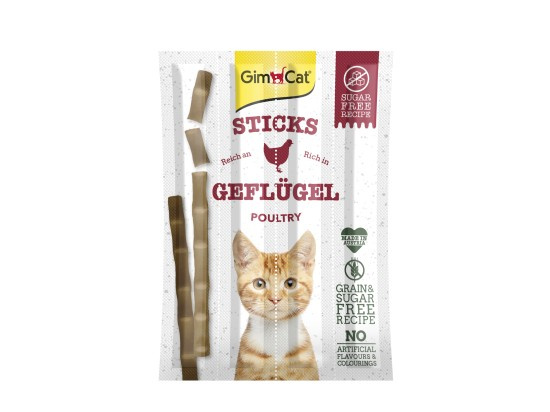 Gimcat Sticks (4ks/bal) drůbeží tyčinky