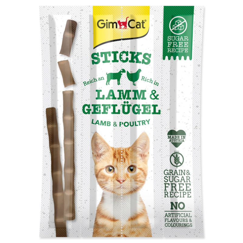 GIMCAT STICKS jehneci + drubez 4ks