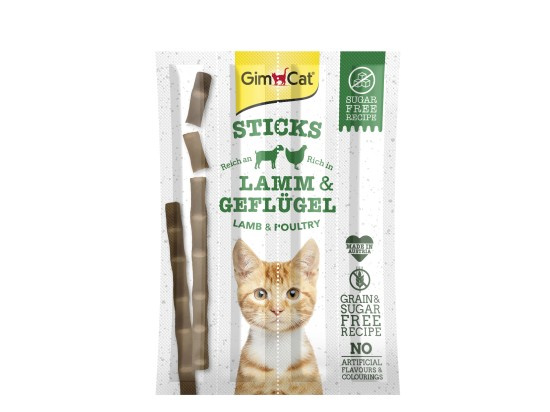 GIMCAT STICKS jehneci + drubez 4ks