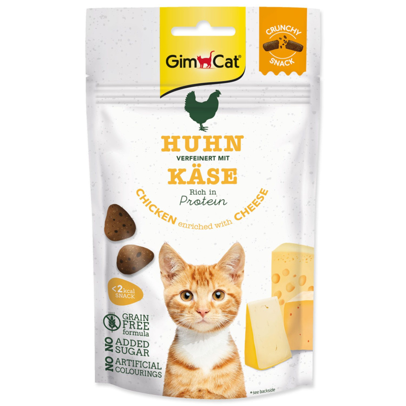 Gimcat Crunchy Snacks kuře se sýrem  50g