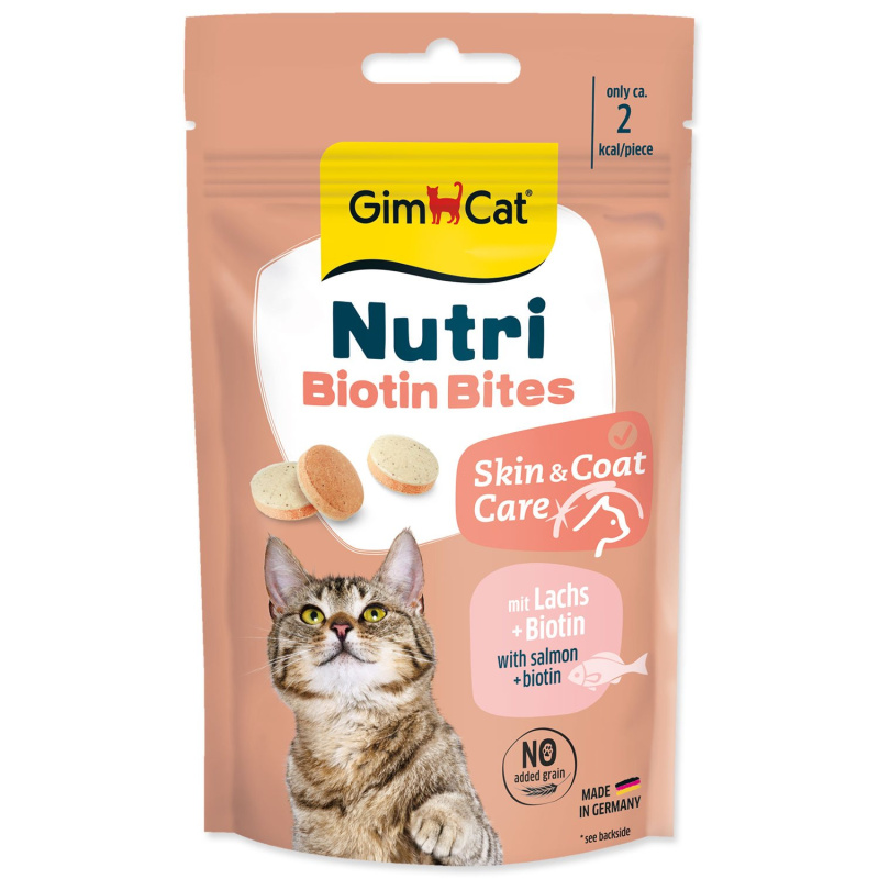 Pochoutka GimCat Nutri Biotin Bites 40 g