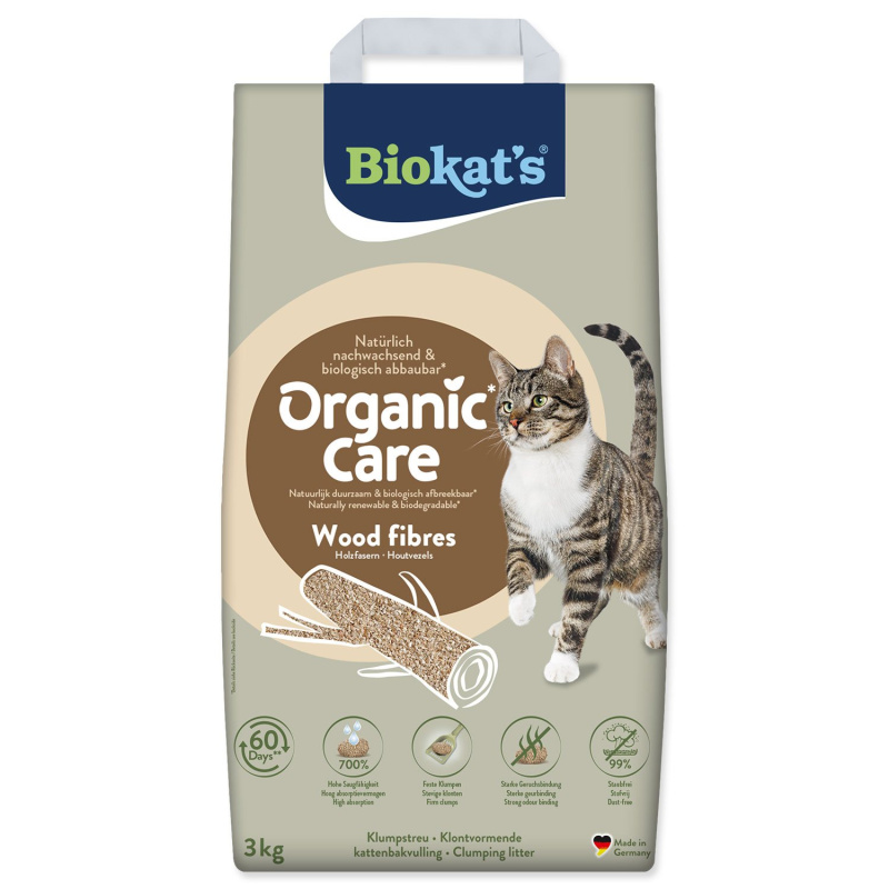 Biokat’s Podestýlka Biokat's Organic Care Wood Fibres 3 kg