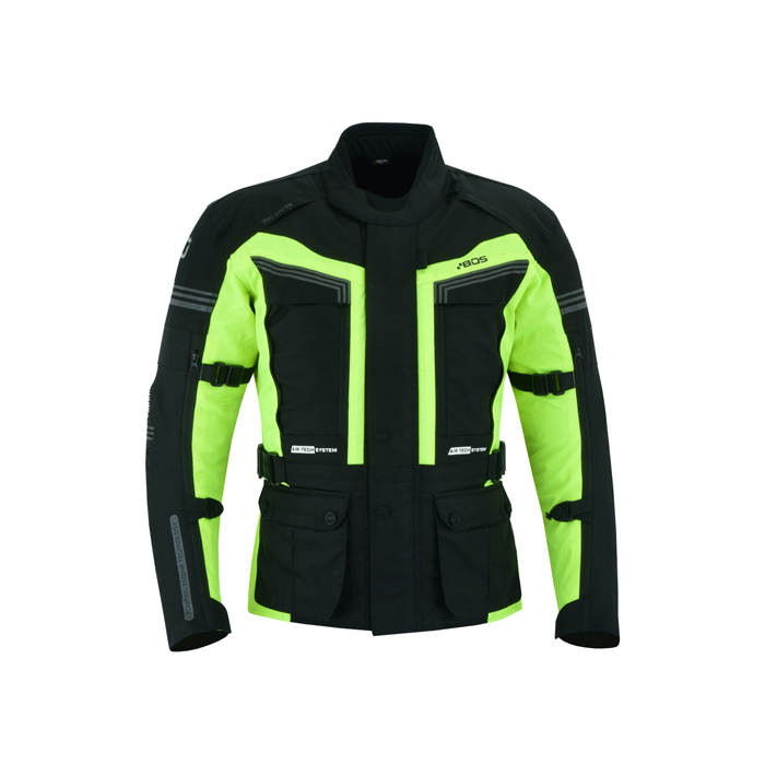 Pánská touringová moto bunda BOS Maximum Neon 4XL