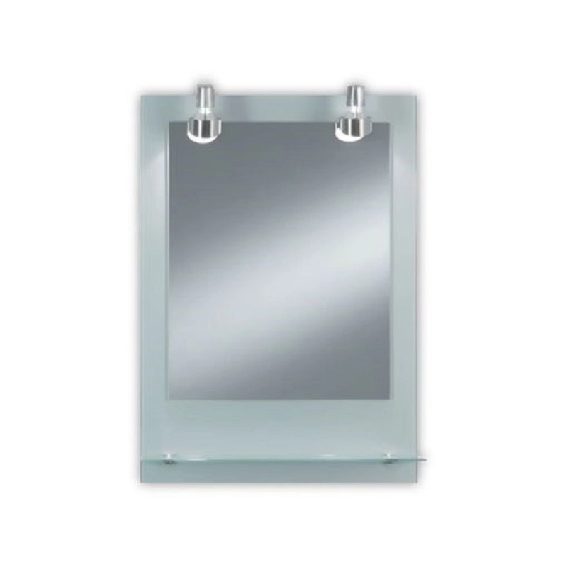 Kristall-Form Zrcadlo Pascal s osvětlením a poličkou, 50 x 70 cm