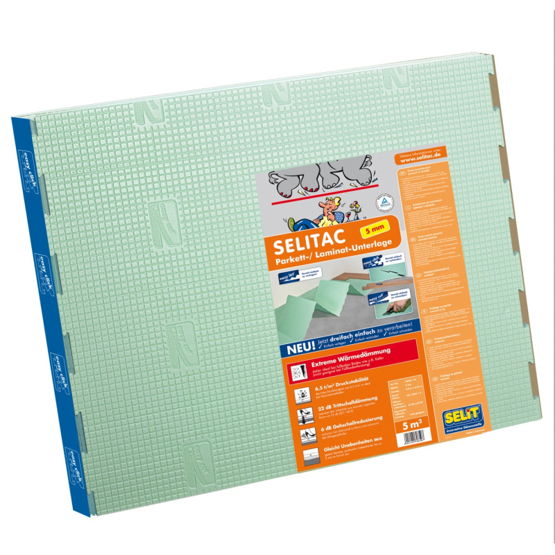 Selit Izolační podložka pod podlahy Selitac 0,8 x 6,25 m, tl. 5 mm