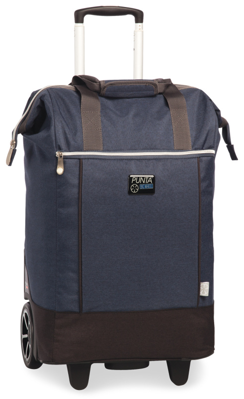 PUNTA nákupní taška na kolečkách s výsuvnou rukojetí - 40L - tmavý safír