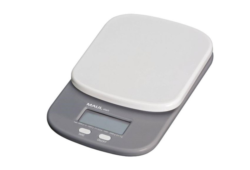 Dopisní váha MAULstart - plastová, do 2kg, na baterie, 1 ks