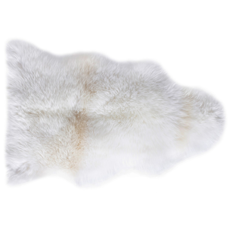 LUANA Pravá ovčí kůže přírodní bílá 60 x 85 cm