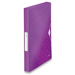 Box na dokumenty s gumičkou LEITZ WOW - A4, purpurový