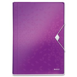 Aktovka na dokumenty LEITZ WOW - A4, purpurová