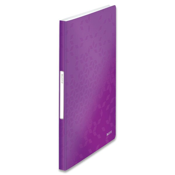 Katalogová kniha Leitz WOW - A4, 40 kapes, purpurová