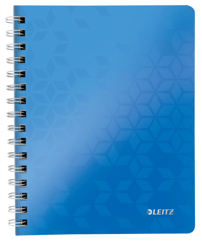Blok Leitz WOW - A5, PP, linkovaný, modrý