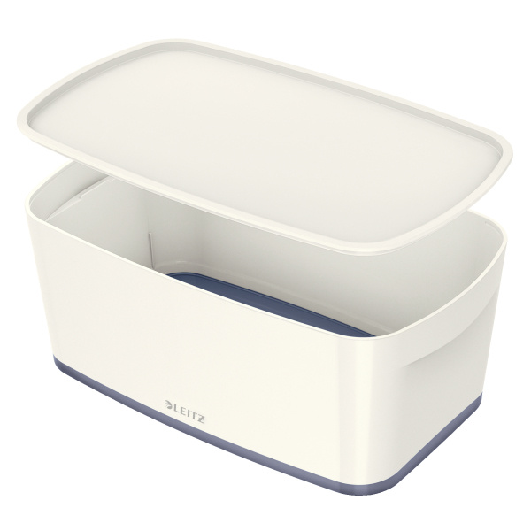 Úložný box s víkem Leitz MyBox, vel.S, bílá/šedá
