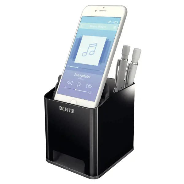 Stojánek na tužky Leitz Dual Black, černý/šedý