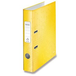 Pákový pořadač Leitz WOW 180° - A4, šíře hřbetu 5 cm, žlutý