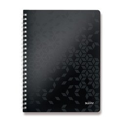 Blok Leitz WOW - A4, PP, linka, černá