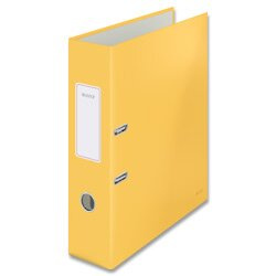Pákový pořadač Leitz Cosy 180° - A4, šíře hřbetu 8 cm, žlutý