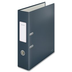 Pákový pořadač Leitz Cosy 180° - A4, šíře hřbetu 8 cm, šedý