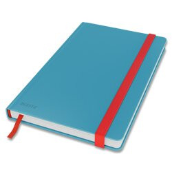 Zápisník Leitz Cosy - A5, linkovaný, hebké tvrdé desky, klidná modrá