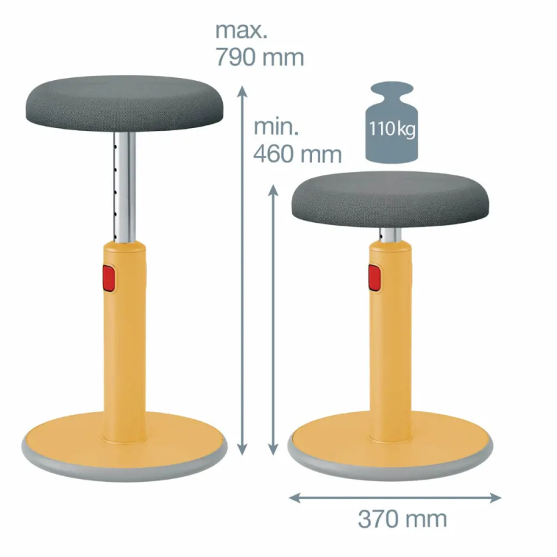 Leitz Ergo Cosy - ergonomická stolička - žlutá