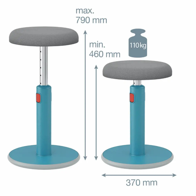Leitz Ergo Cosy - ergonomická stolička - modrá