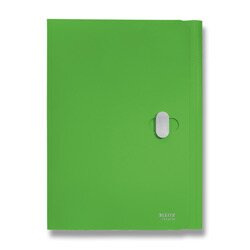 Desky s chlopněmi Leitz RECYCLE - A4, plastové, ekologické, zelené