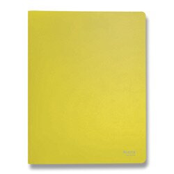 Katalogová kniha Leitz RECYCLE - A4, 20 kapes, ekologická, žlutá