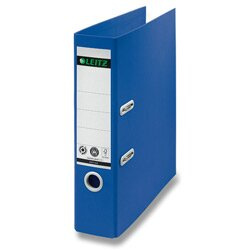 Pákový pořadač 180° Leitz RECYCLE - A4, šíře hřbetu 8 cm, ekologický, modrý