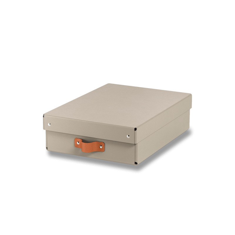 Leitz Puro - úložný box - A4, 260 x 100 x 350 mm, béžový, 2 ks