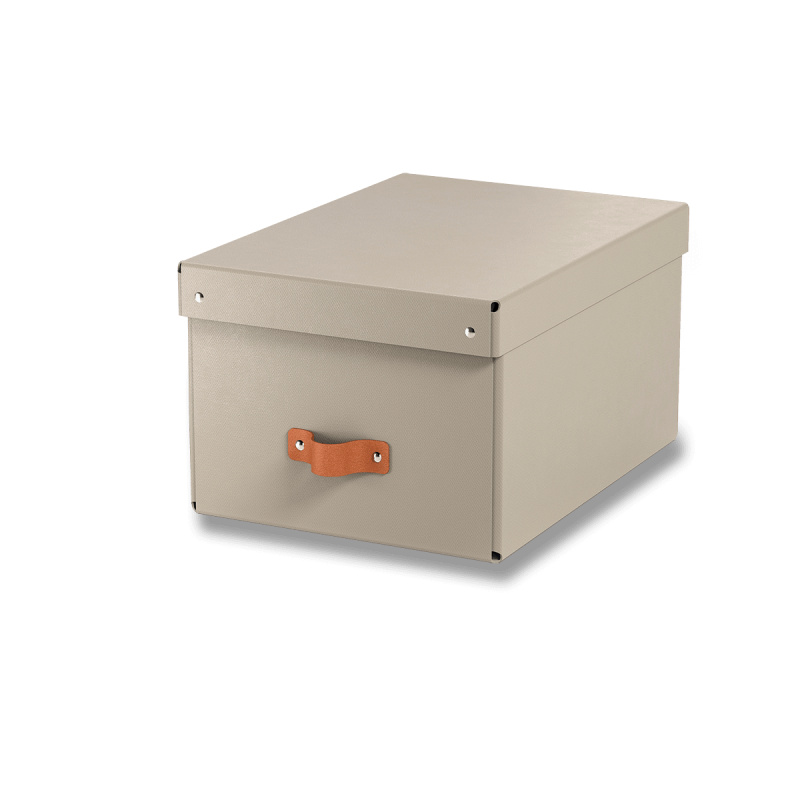 Leitz Puro - úložný box - A4, 260 x 200 x 350 mm, béžový, 2 ks