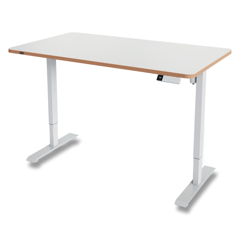 Leitz Ergo - výškově nastavitelný elektrický stůl  s připomínačem vstávání - 140 x 80 cm, bílý