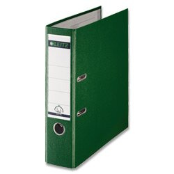 Pákový pořadač LEITZ 180° - A4, plastový, hřbet 8 cm, zelený