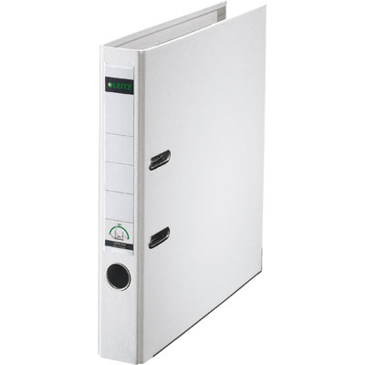 Pákový pořadač LEITZ 180° - A4, plastový, hřbet 5,2 cm, bílý
